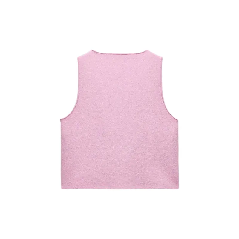 ZARA Vests Women's Pink-1