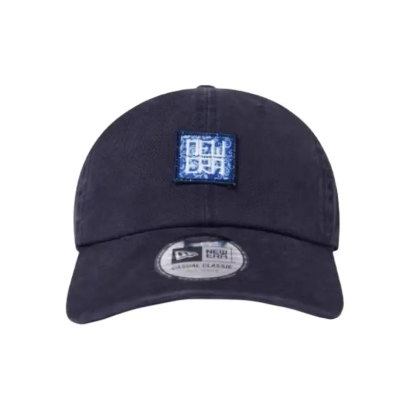 New Era Cotton Baseball Caps Unisex Navy Blue-1