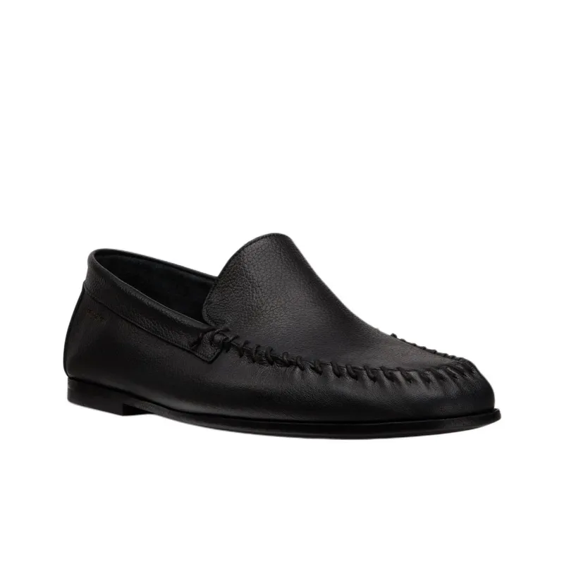 Stuart Weitzman/SW Montauk Venetian Moc Loafers Men's Black-2