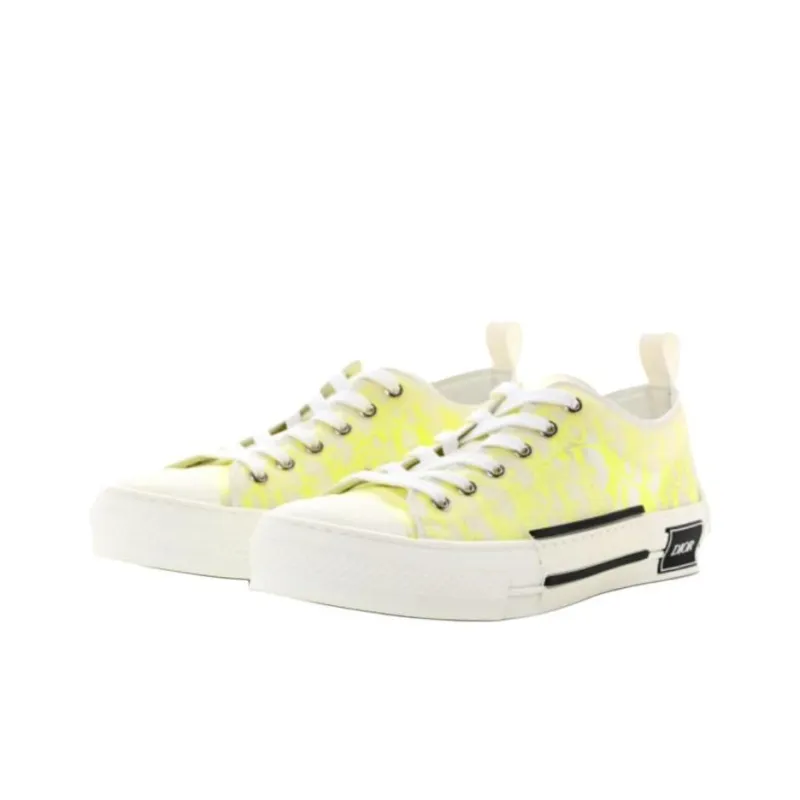 DIOR B23 Low White Yellow Oblique-2