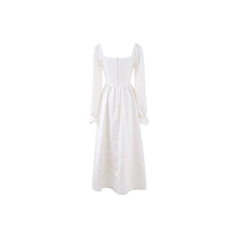 Blovelan Long-Sleeved Dresses Women's Gentle Apricots-1
