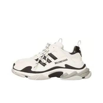 Balenciaga X Adidas Triple S White Black Women's