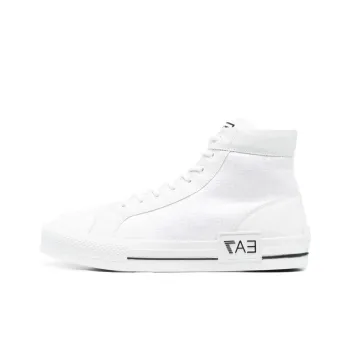 EMPORIO ARMANI EA7 High Top Skateboard Shoes Men's White