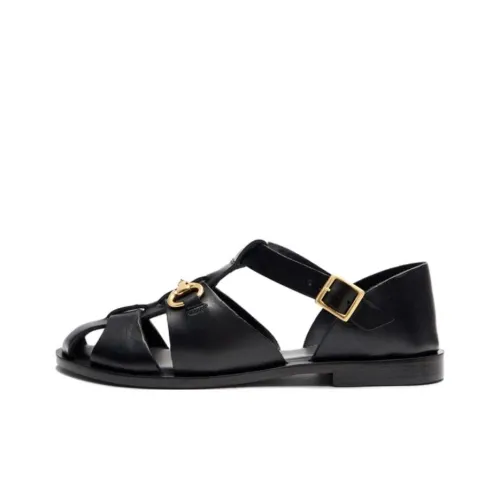 SCAROSSO Helene Leather Sandals