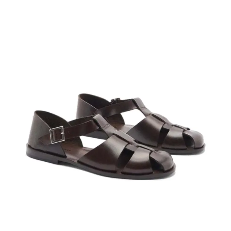 SCAROSSO Apollo Leather Sandals-2
