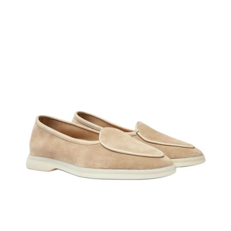 SCAROSSO Livia Almond Toe Loafers Women's-2