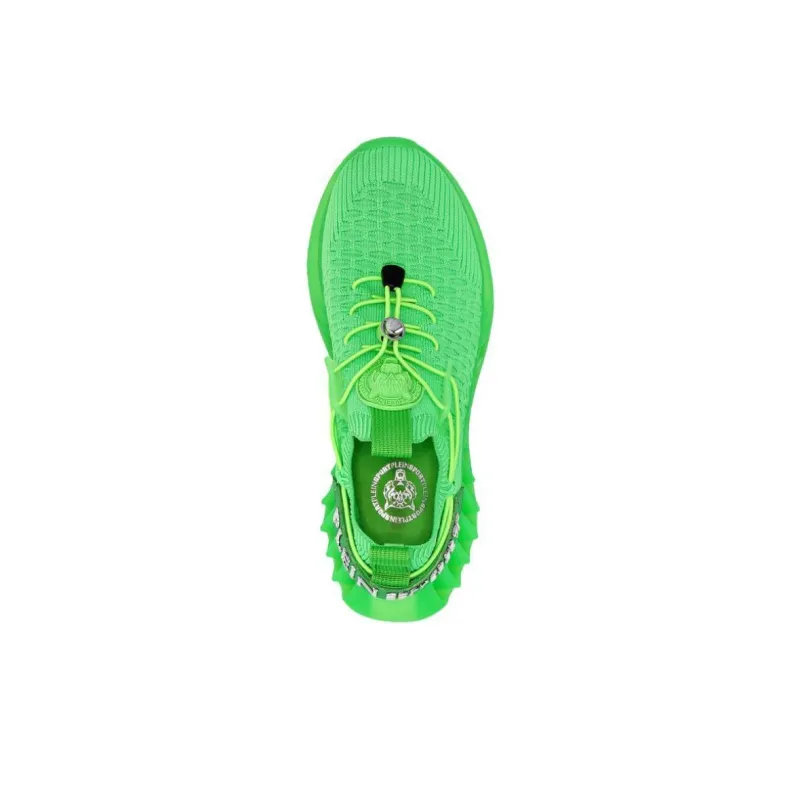 PLEIN SPORT Low Top Casual Shoes Unisex Green Fluorescent-3