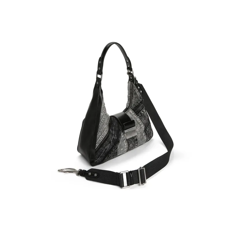 CHARLES&KEITH Fabric Shoulder Bag Tubas Women's Noir Black-2