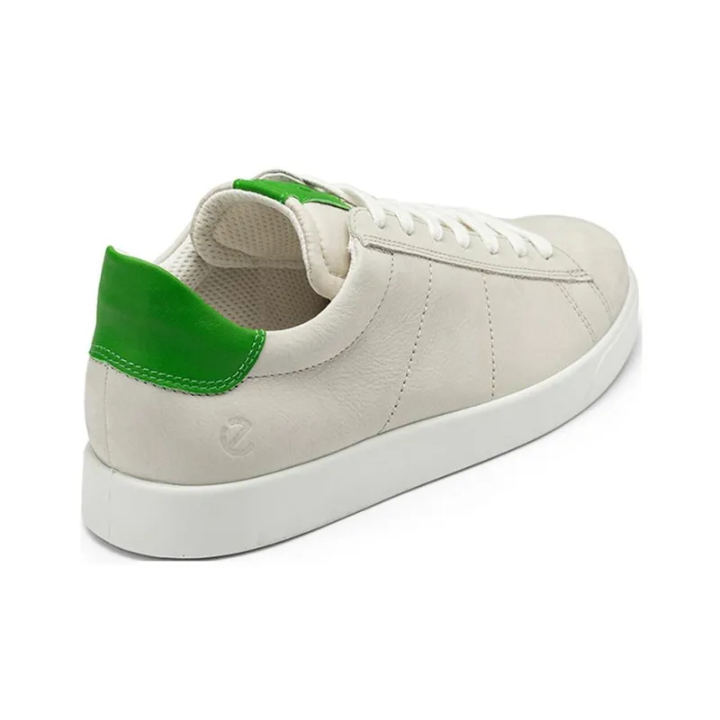 Ecco Street Light Series Abrasion-Resistant Low-Top Skateboard Shoes Men's Gray Green-3
