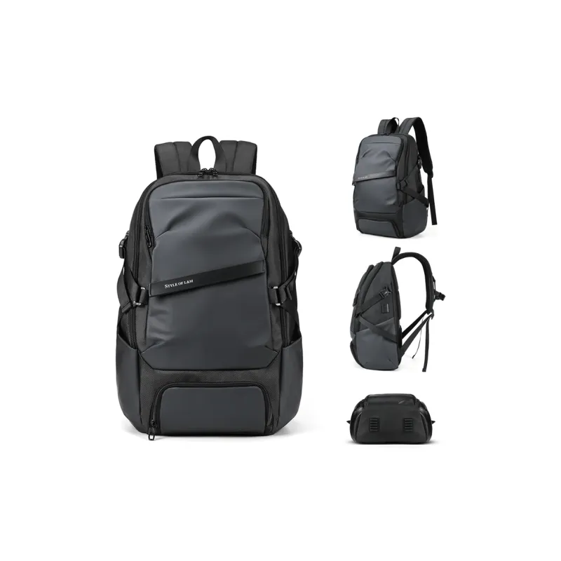 L&M Oxford Backpack Unisex Multicolor-5