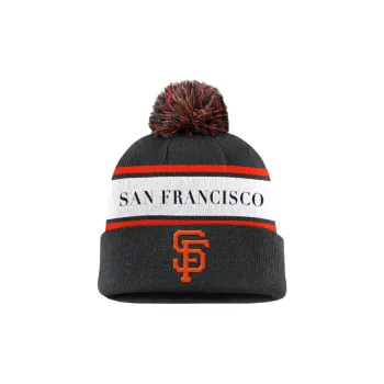 Nike San Francisco Giants Team Stripe Peak Men's Nike Mlb Cuffed Pom Beanie