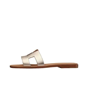 HERMES Oran Stylish Sandal Women's Gilded Pink