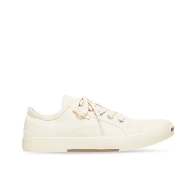 Balenciaga Paris Low Top Sneakers 'White Destroyed Cotton And White Rubber' Women's-1