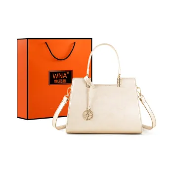 Vigno High quality Fabric One Shoulder Handbags Medium Size Women's Ecru