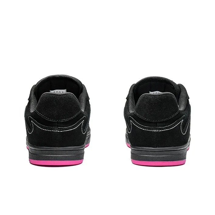 GOLUCK Ant Collection Slip Resistant Cushioning Abrasion Resistant Low Top Skateboard Shoes Unisex Black Pink-3