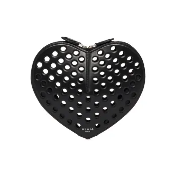 Alaia Le Cœur Perforated Detail Crossbody Bag