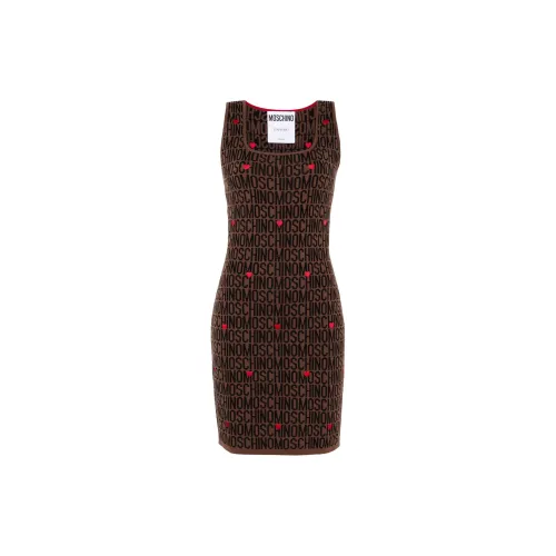 MOSCHINO Sleeveless Dresses Women's Chocolate