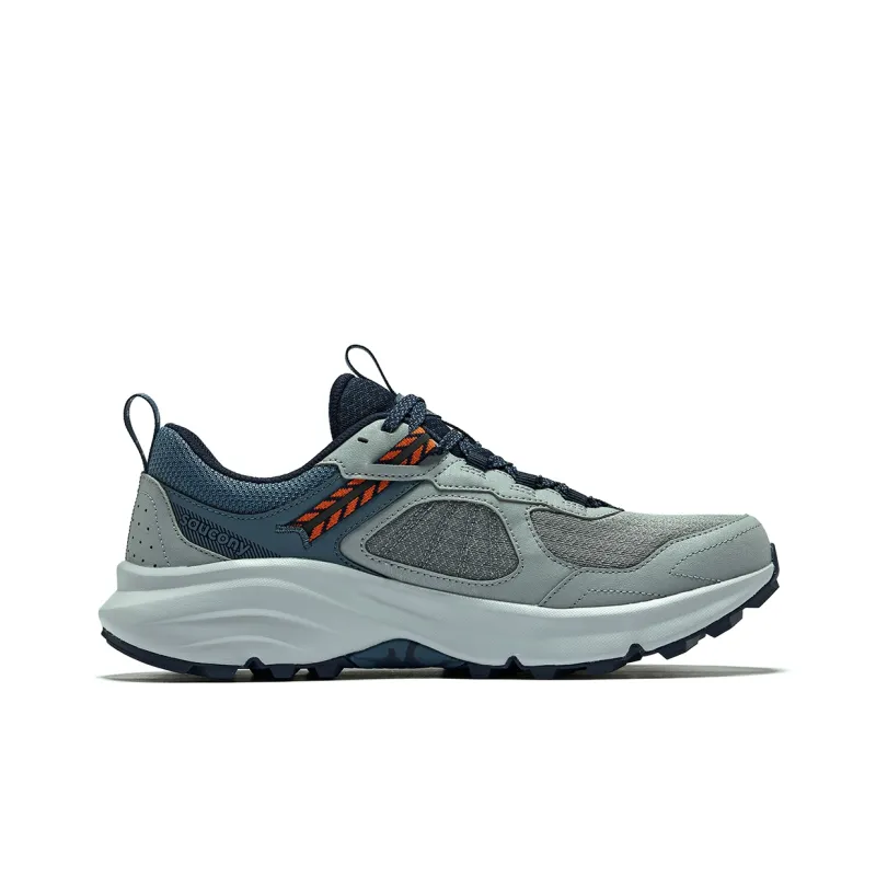 Saucony Slip Resistant Low Top Running Shoes Men's Gray Blue-1