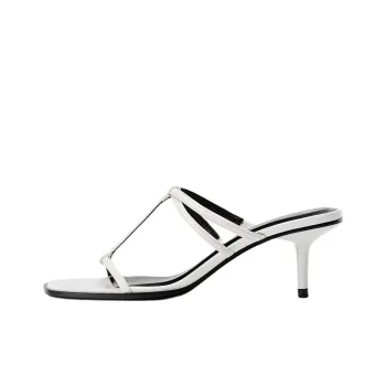 ZARA Slide Slippers Women's White
