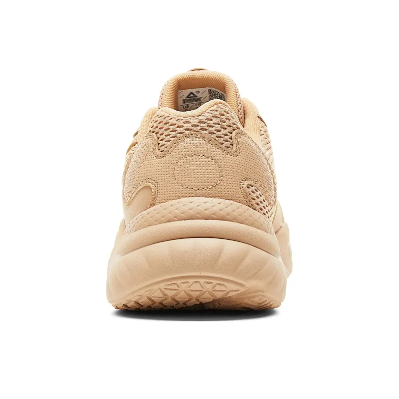 PEAK Little Fatty Shoes 2.0 Anti-Slip And Wear-Resistant Breathable Low-Top Chunky Sneakers Men's Sand Yellow-4