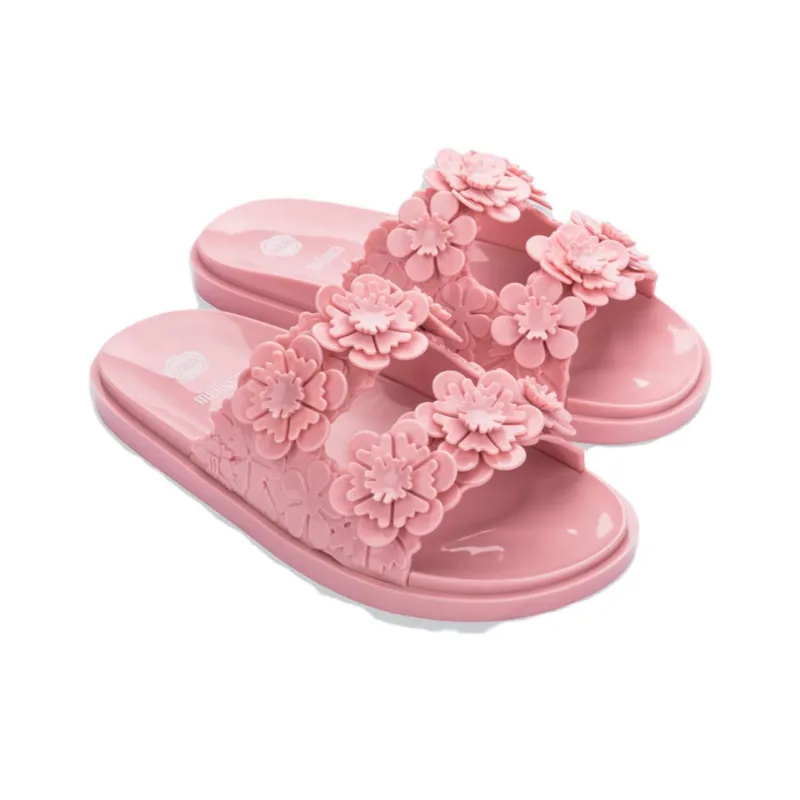 Melissa Slide Slippers Women's Black/Beige Brown/Purple/Pink/Green-17