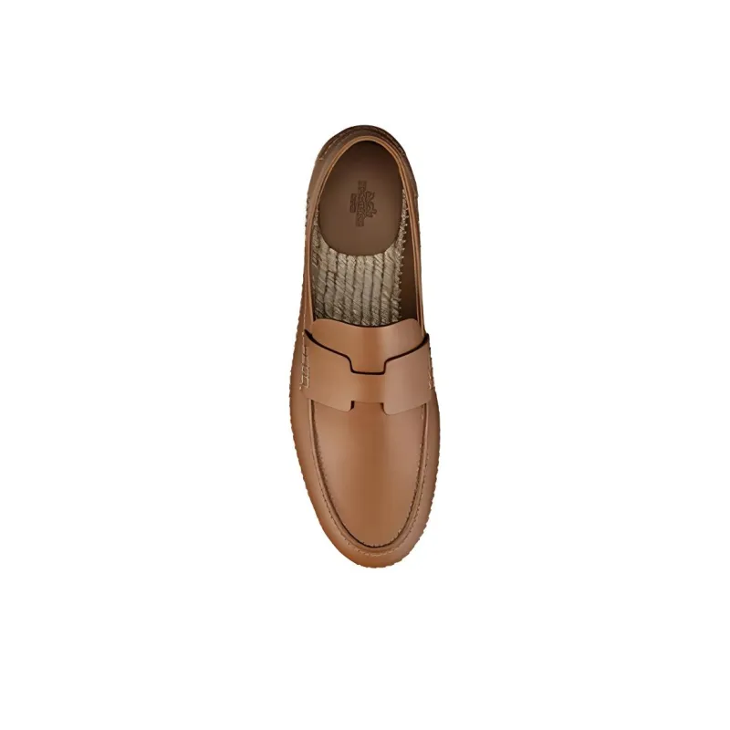 HERMES Espadrilles Men Brown-4
