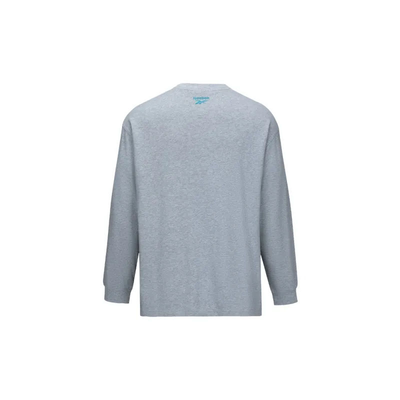 Reebok T Shirt Unisex Light Heather Gray-1