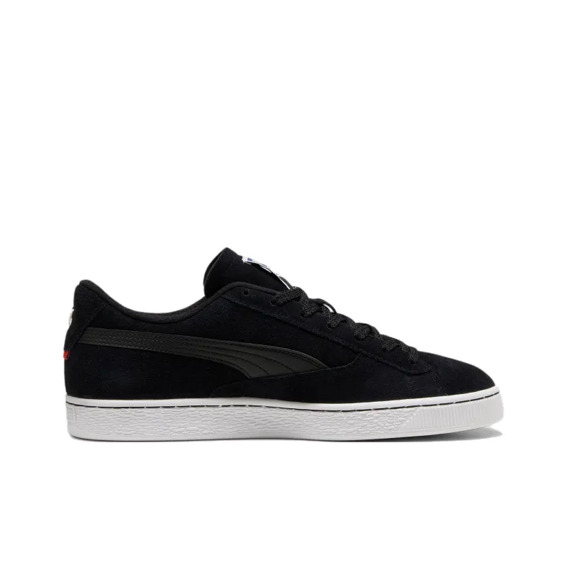 PUMA BMW M Motorsport Wear resistant And Lightweight Low Top Skateboard Shoes Unisex Black White-1
