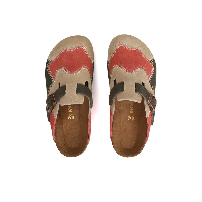 Khadgar Rubber Sole, Cork Sole, EVA Sole Slip Resistant Closed Toe Slippers Unisex-17