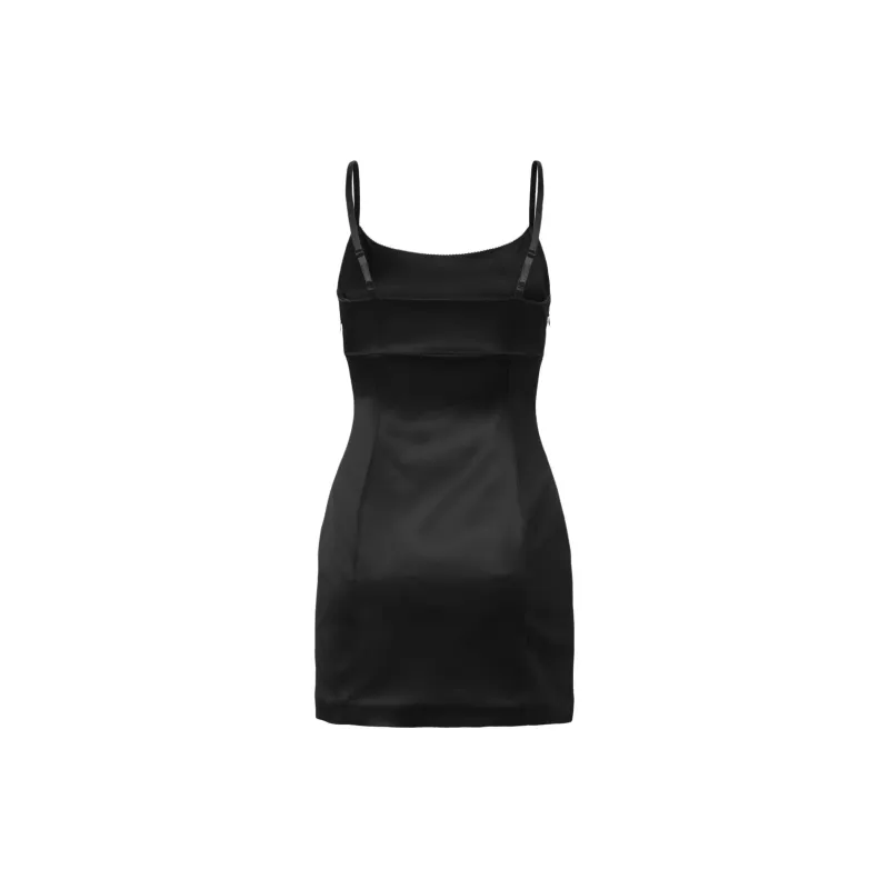 ARITZIA Ten Sizzle Satin Dress Slip Dresses Women's BLACK/Black-1