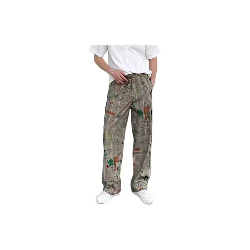 RAP PANDA Casual Pants Unisex Khaki