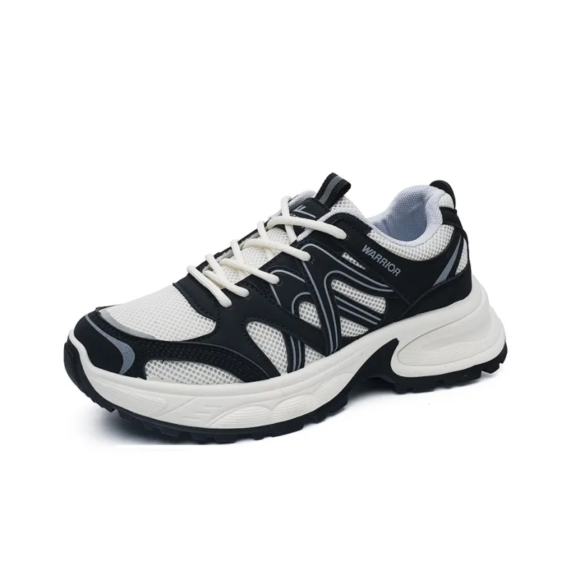 Warrior Warrior Durable Lightweight And Breathable Low-Top Casual Shoes Women's Black Beige-1