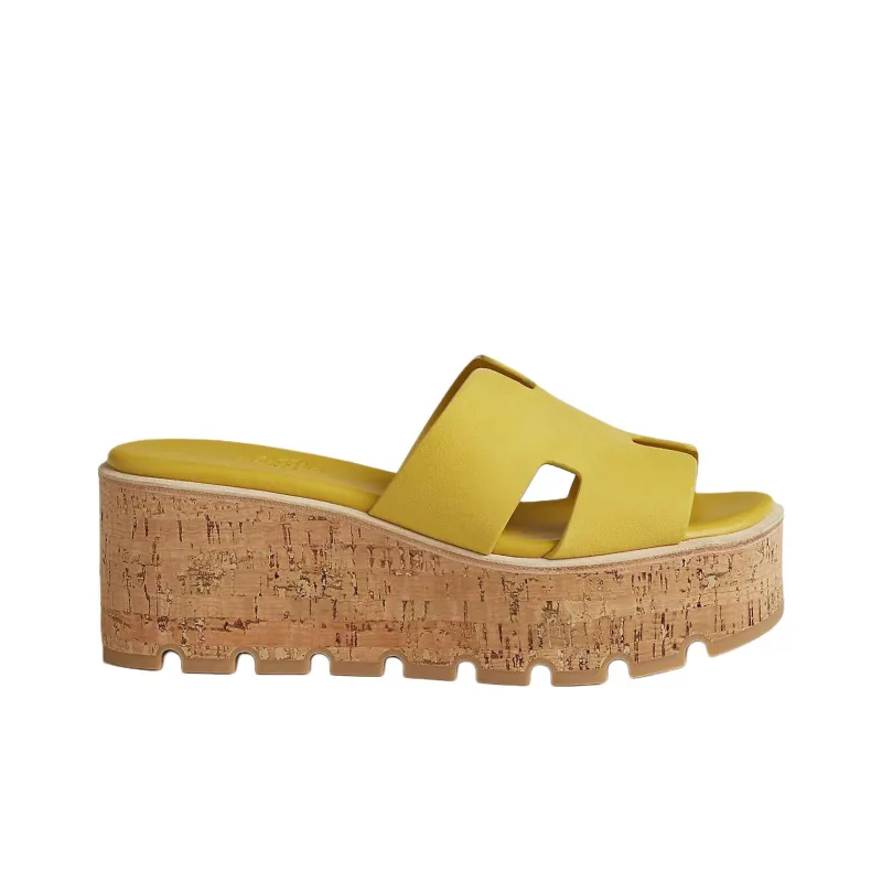 HERMES Eze Slide Slippers Women's Yellow-1