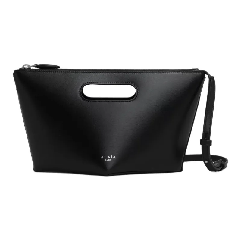 Alaia Calfskin Clutches Handbags Small Size Women's Black-1