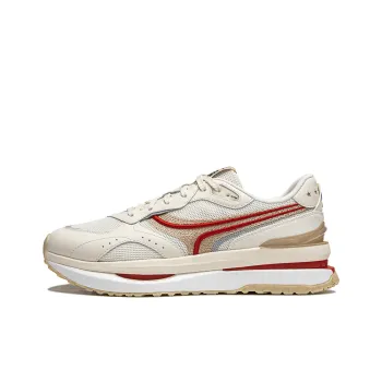 LiNing Honor Renew Cushioning Anti Slip Wear Resistant Breathable Support Rebound Low Top Casual Shoes Men's Ecru