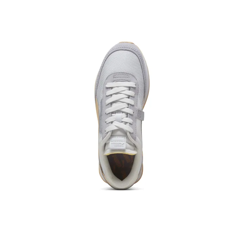 PUMA Future Rider Abrasion Resistant Low Top Casual Shoes Women's Gray Orange-3