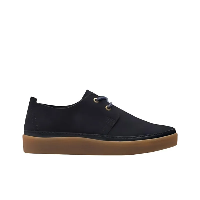 Clarks Cushioning Low Top Skateboard Shoes Men's Navy-1