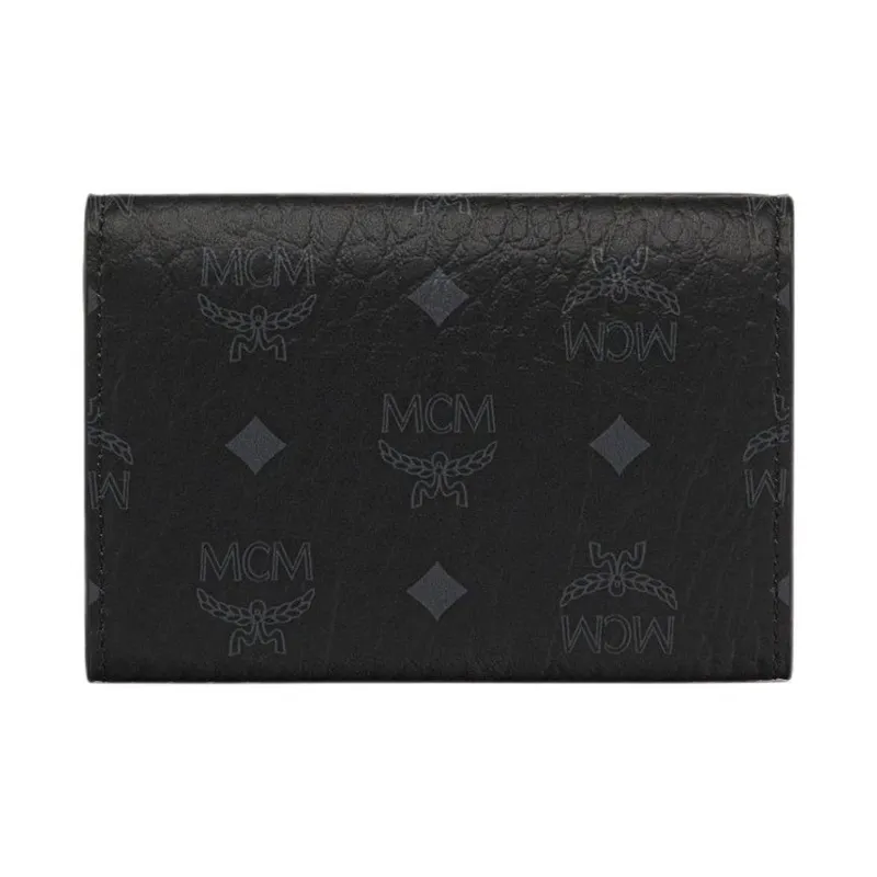MCM Classic LOGO Nappa Leather Wallet Women's Black-2