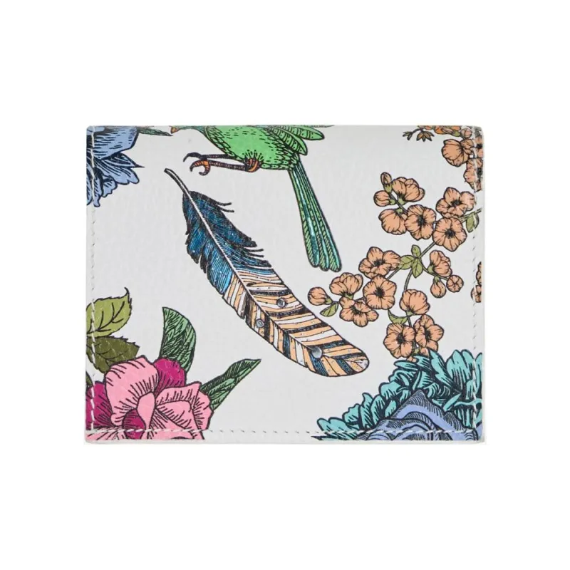 Braccialini Leather Wallet Mini Women's White & Multicolor-2