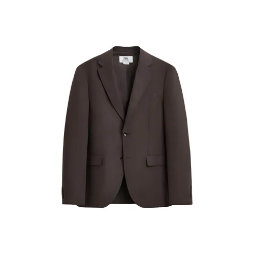 ZARA Business Suits Men Brown