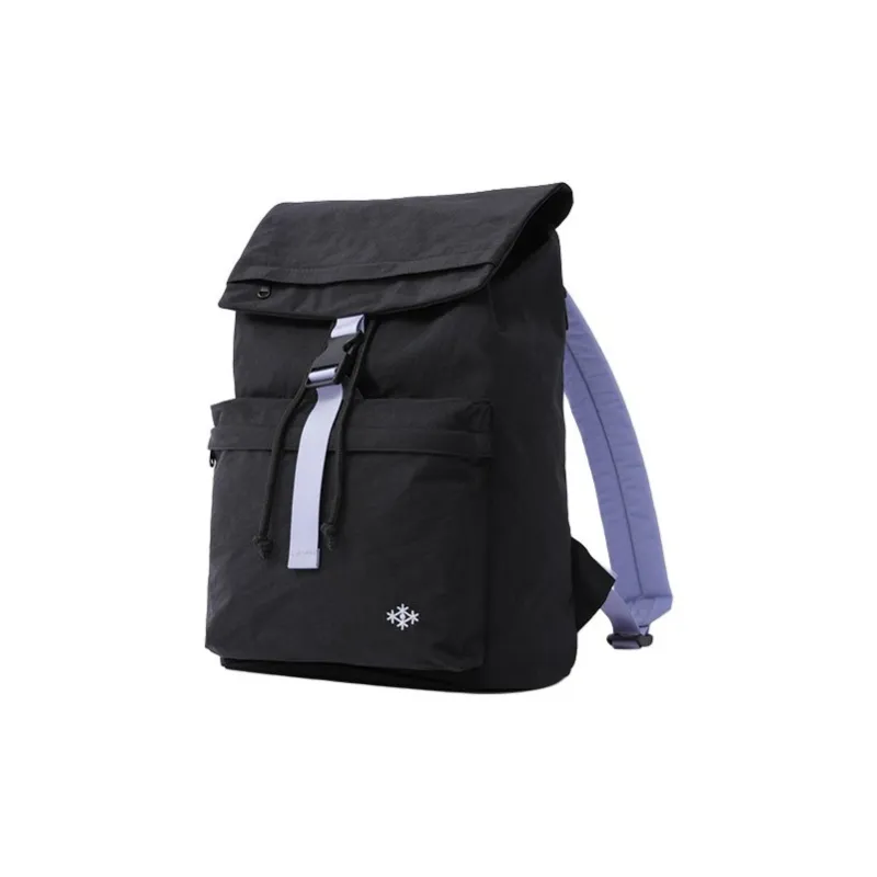 FION Fabric Backpack Regular Unisex Pearl White/Mint Green/Wilderness Black/Light Wisteria Purple-7