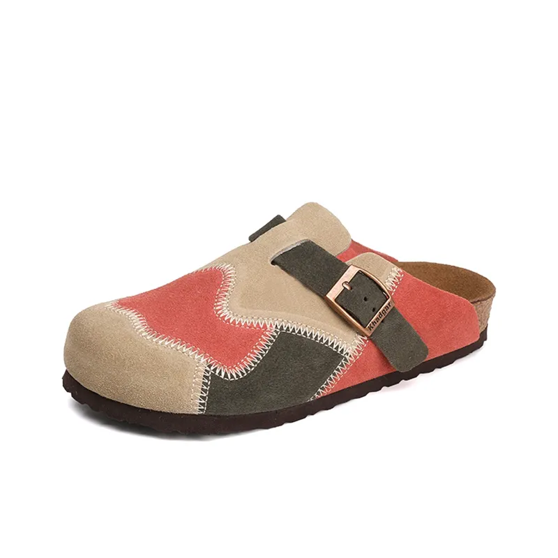 Khadgar Rubber Sole, Cork Sole, EVA Sole Slip Resistant Closed Toe Slippers Unisex-20