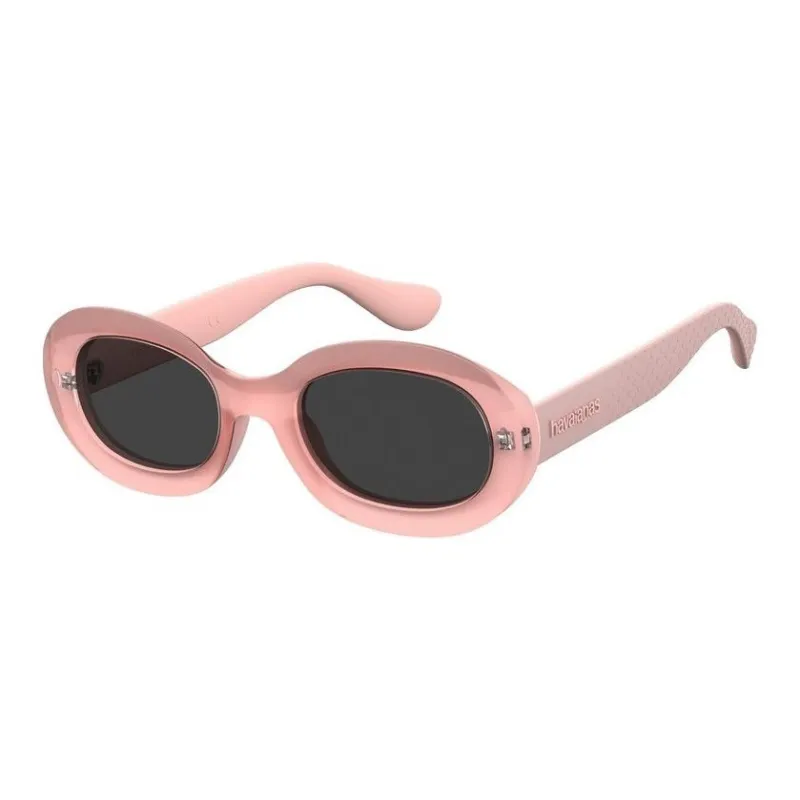 Havaianas Polycarbonate Rubber Oval Sunglasses Women's Pink-0