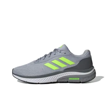 Adidas Cloudfoam Slip Resistant, Breathable, Lightweight Low Top Casual Shoes Men's Gray Yellow