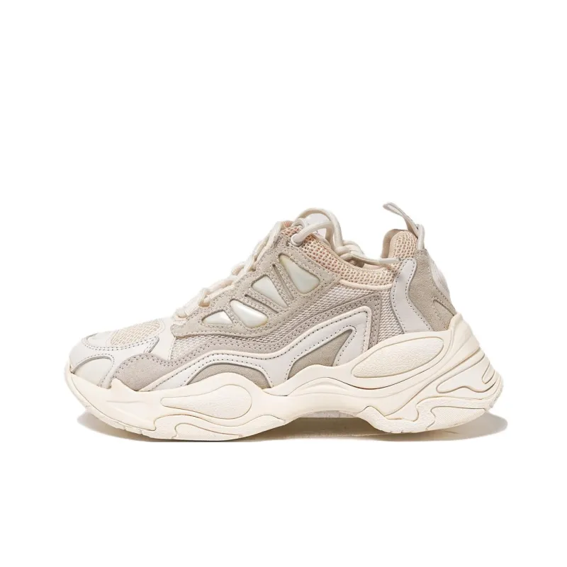 Sandro Mid Top Chunky Sneakers Women's White-0