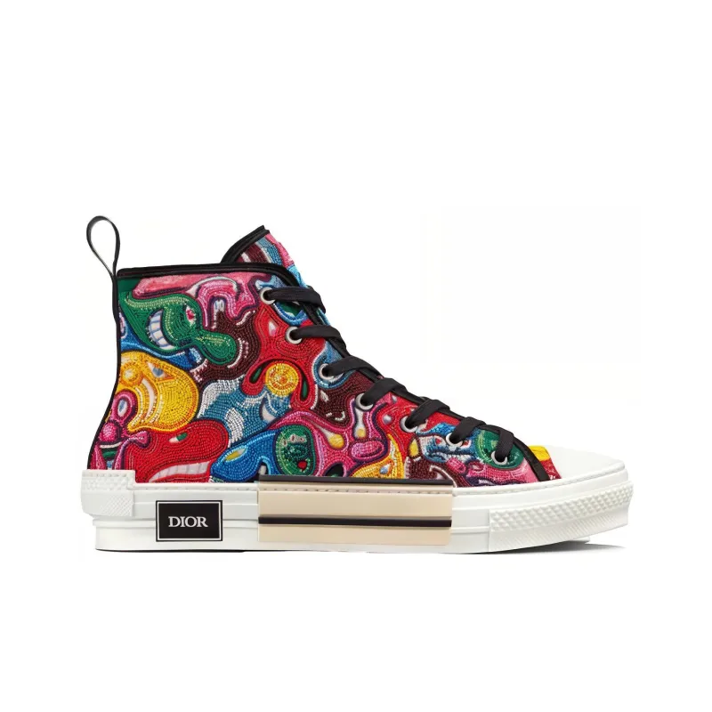 Kenny Scharf x DIOR B23 Stylish Skateboarding Shoes Men's Multicolor-1