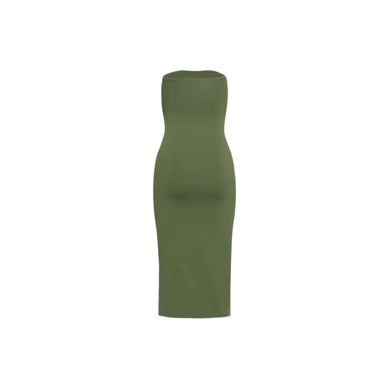 ARITZIA Contour Contour Midi Tube Dress Sleeveless Dress Women's Sencha Green/Japanese Green Tea-1