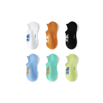 PLAN IN No Show Socks Unisex 6 Pack
