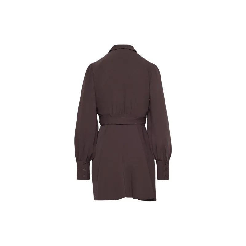 ARITZIA Babaton Hyde Mini Dress Long-Sleeved Dresses Women's Deep Currant Red-1