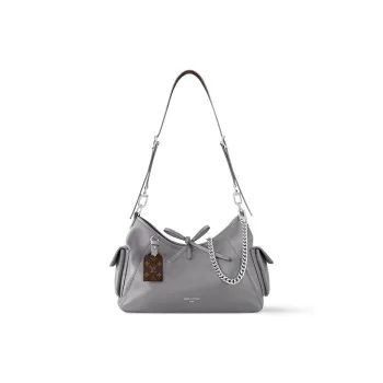 LOUIS VUITTON Carryall Cargo PM Shoulder Bag Small Grey